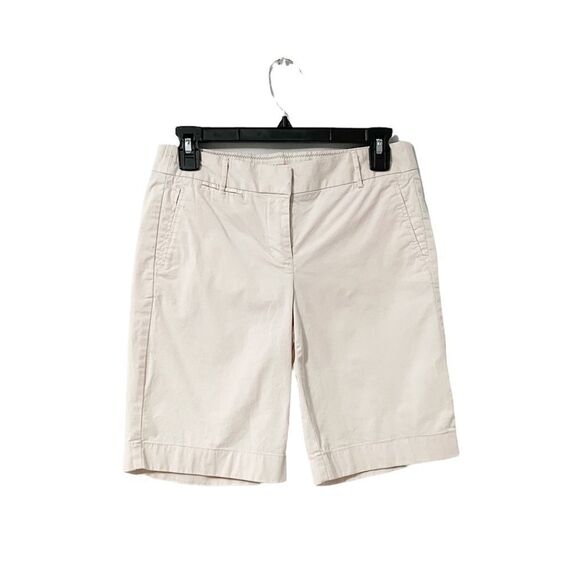 🟢J. Crew Stretch Summer Weight Chino Light Pink Shorts Size 0 - Picture 1 of 7